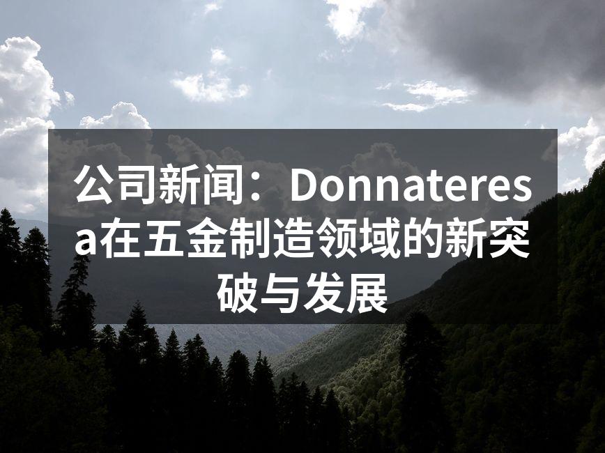 Donnateresa新推出的高效能数控机床